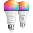 VOCOlinc Wi-Fi LED Light Bulb Works with Apple HomeKit Siri A21 9.5W(60W) Smart Multicolor RGB App-dimmable Compatible with A