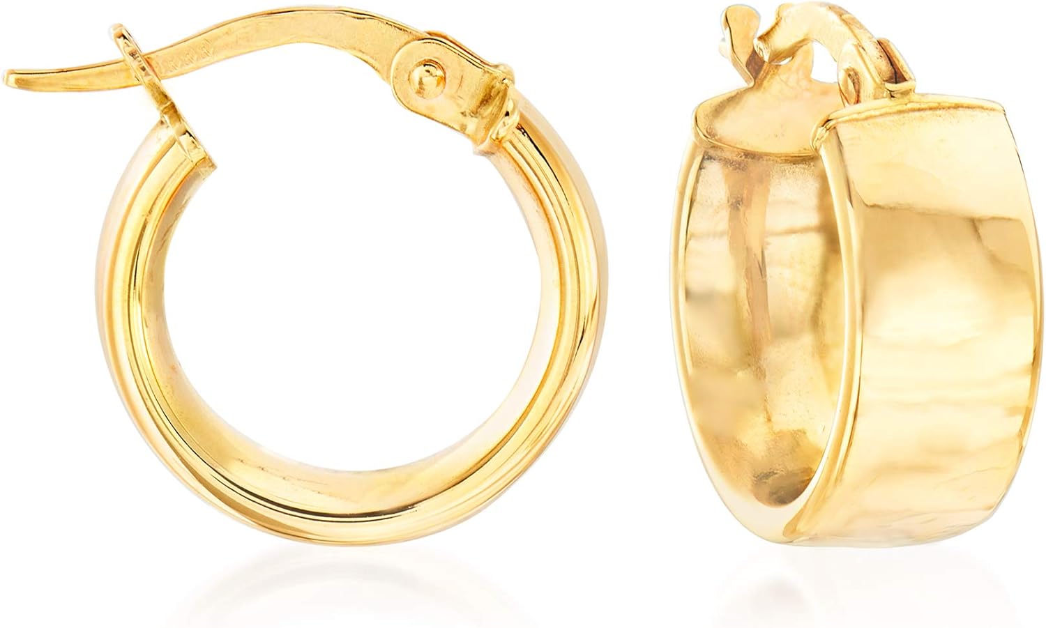 RossSimons Italian 14kt Yellow Gold Huggie Hoop Earrings