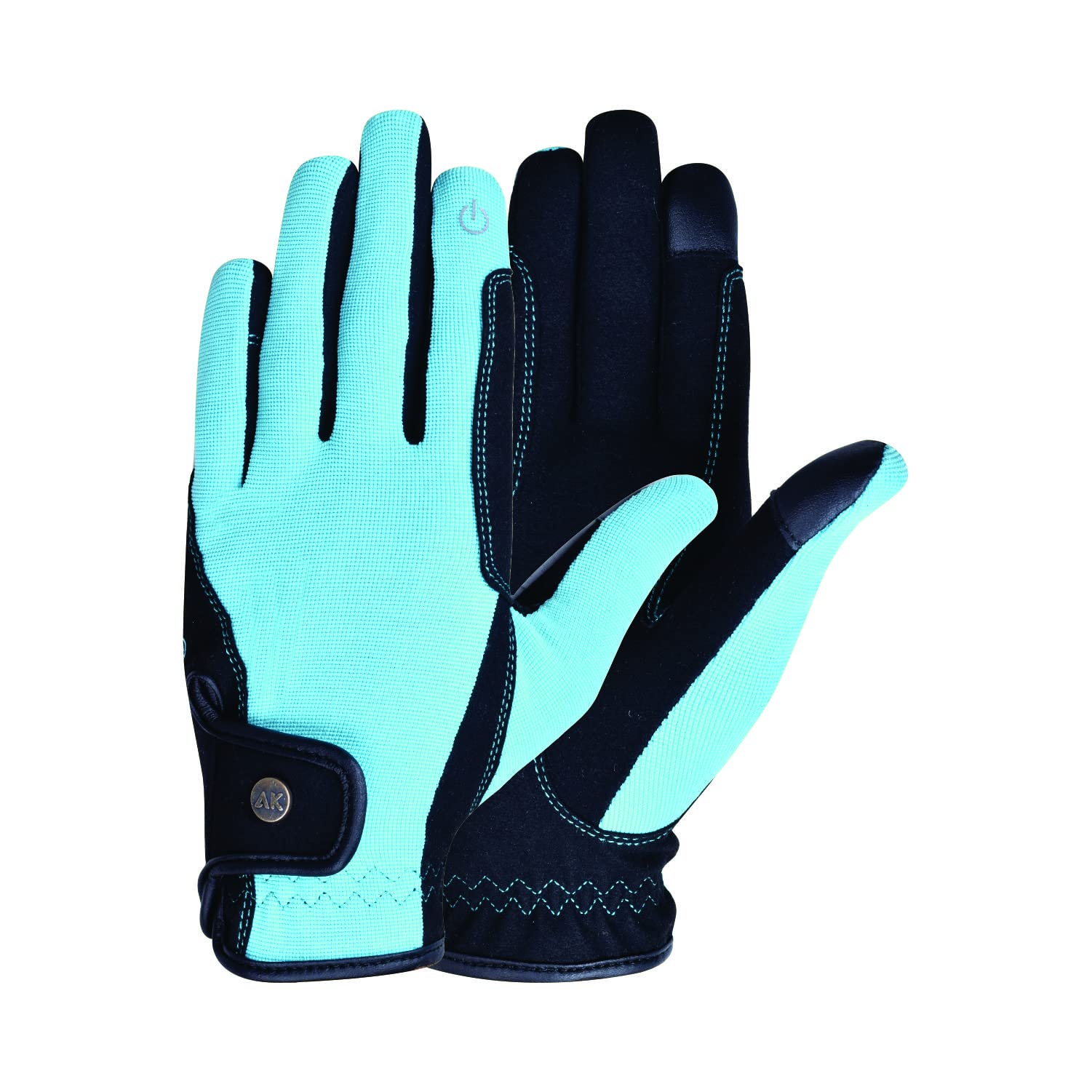 AK Fine Tech Micro Suede Riding & Multifunctional Horse Riding Gloves AKRS-8484 (XS, Azure)