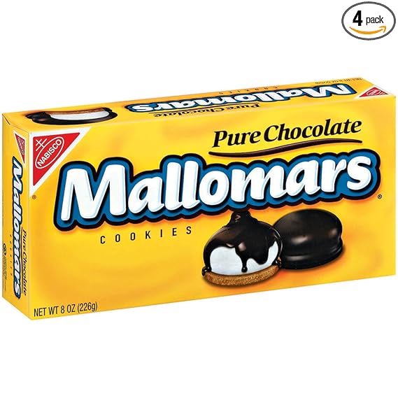 Mallomars Pure Chocolate Cookies 8 Ounce Boxes Pack Of 4 Amazon Com Grocery Gourmet Food