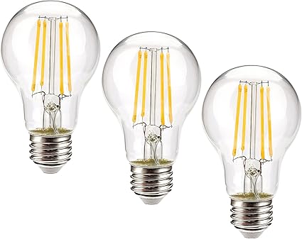 Amazon Led電球 フィラメント 4w Led電球 白熱電球40w形相当 レトロエジソン クリアガラス E26口金 全方向タイプ 調光対応 A60一般電球アンティークglobe形状 3個入 Leadleds Led電球 通販