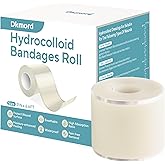 Hydrocolloid Bandages for Wound Care Dressing, 6.6ft Hydrocolloid Roll DIY Size & Shape Hydrocolloid Patch Tape with Self-Adhesive for Burn, Blister, Acne Care (2in x 6.6ft)