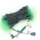 AIDDOMM 100 Counts Green LED Christmas Lights