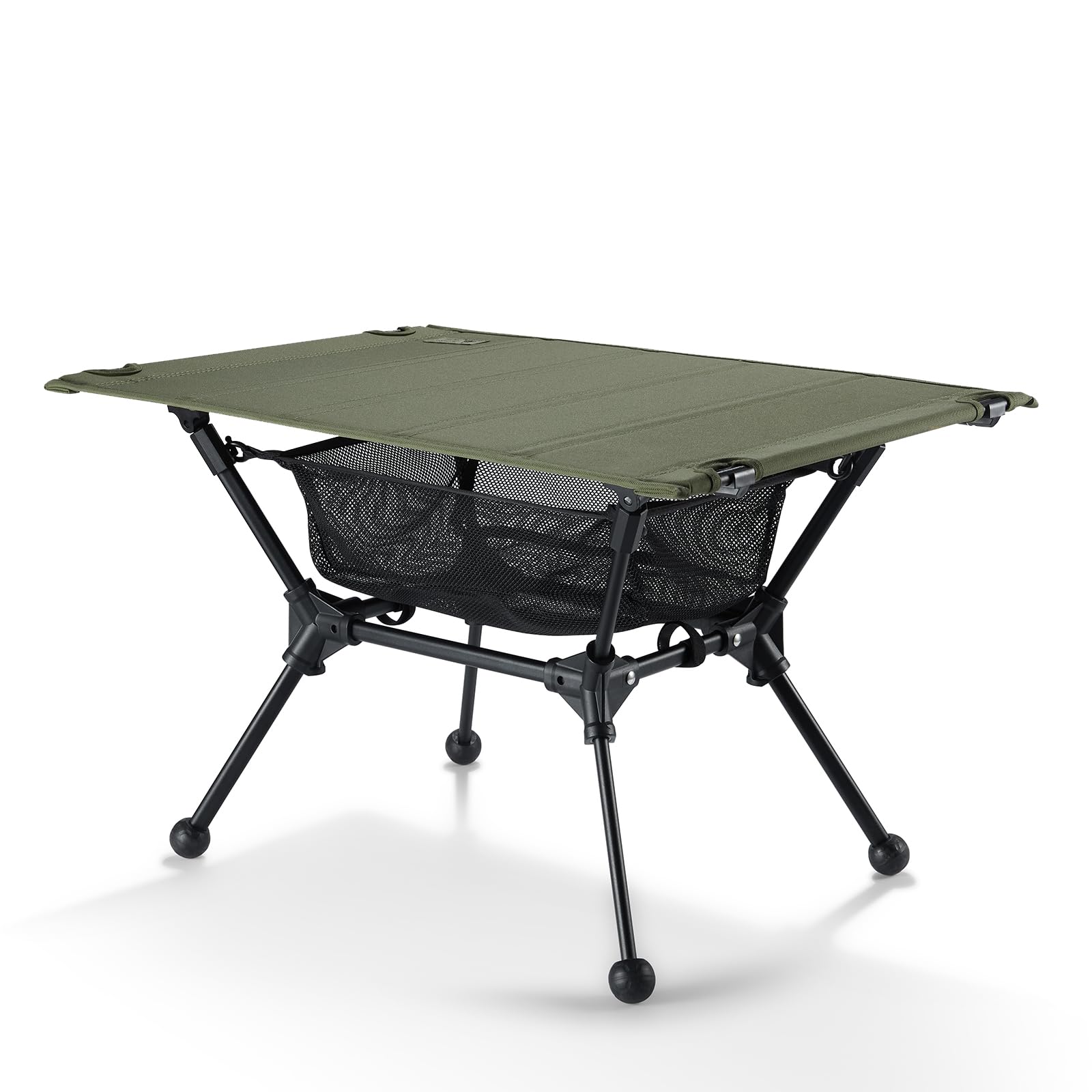 Photo 1 of ONETIGRIS Dipper Camping Table, Lightweight Portable Folding Table with Mesh Storage Net, High/Low Options, Ideal for Camping, Hiking, Tailgating, Beach, Picnic, Travel, Backyard