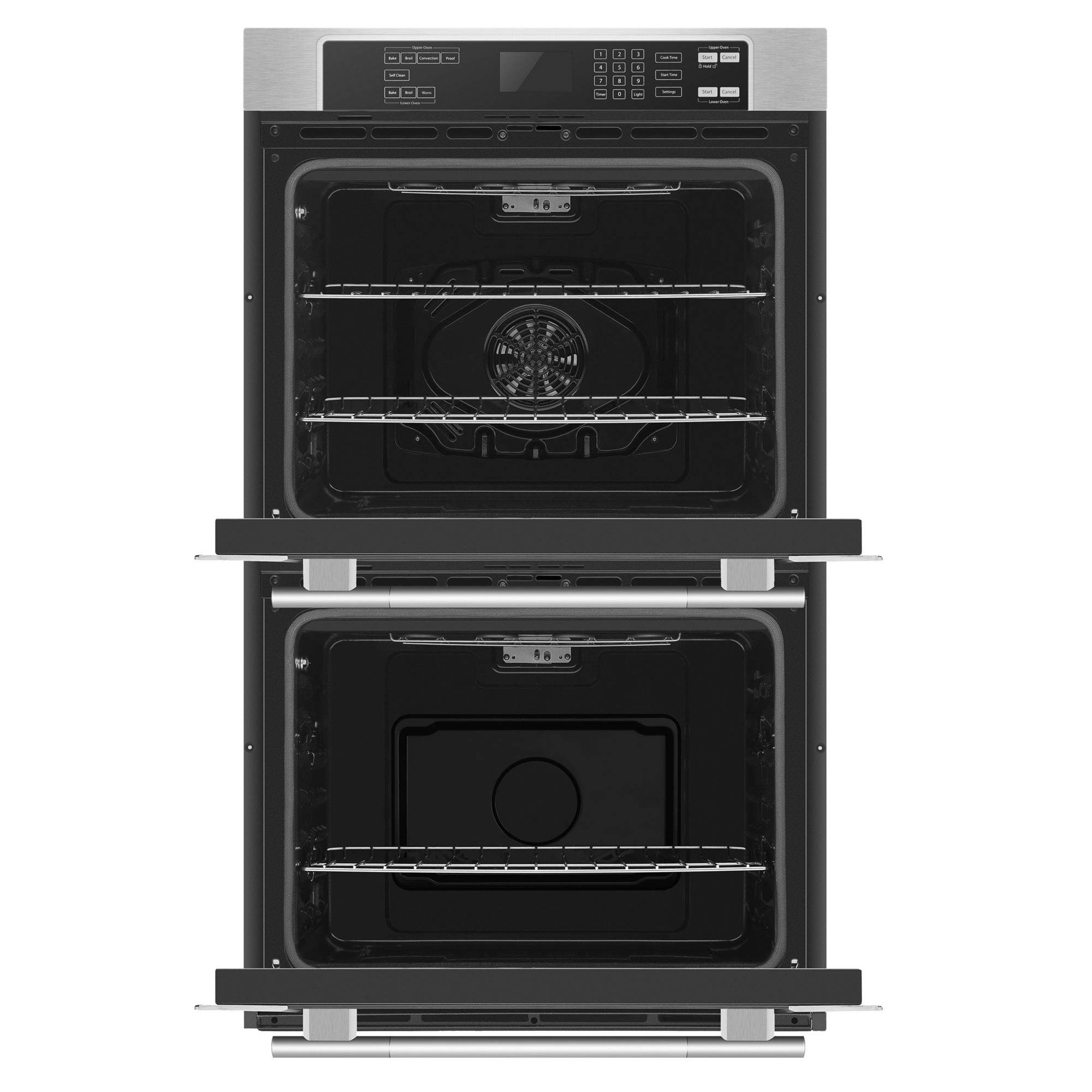 Empava 30 in Electric Double Wall Built-in Self-Cleaning Convection Fan Touch Control Ovens, 30 Inch, Black