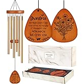 Grandma Birthday Gifts for Grandma, Nana, Grandmother from Grandkids, Personalized 35" Windchime Gift Ideas for Mothers, Valentines, Christmas Day