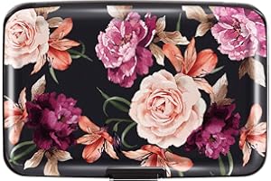 COCO ROSSI Mini Credit Card Holder for Women or Men,RFID Blocking Slim Hard Card Case ID Case Travel Wallet