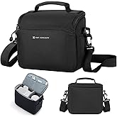 K&F Concept Camera Sling Bag Small Crossbody Camera Case DSLR/SLR Cute Compact Shoulder Photography Bags for Photographers-Bl