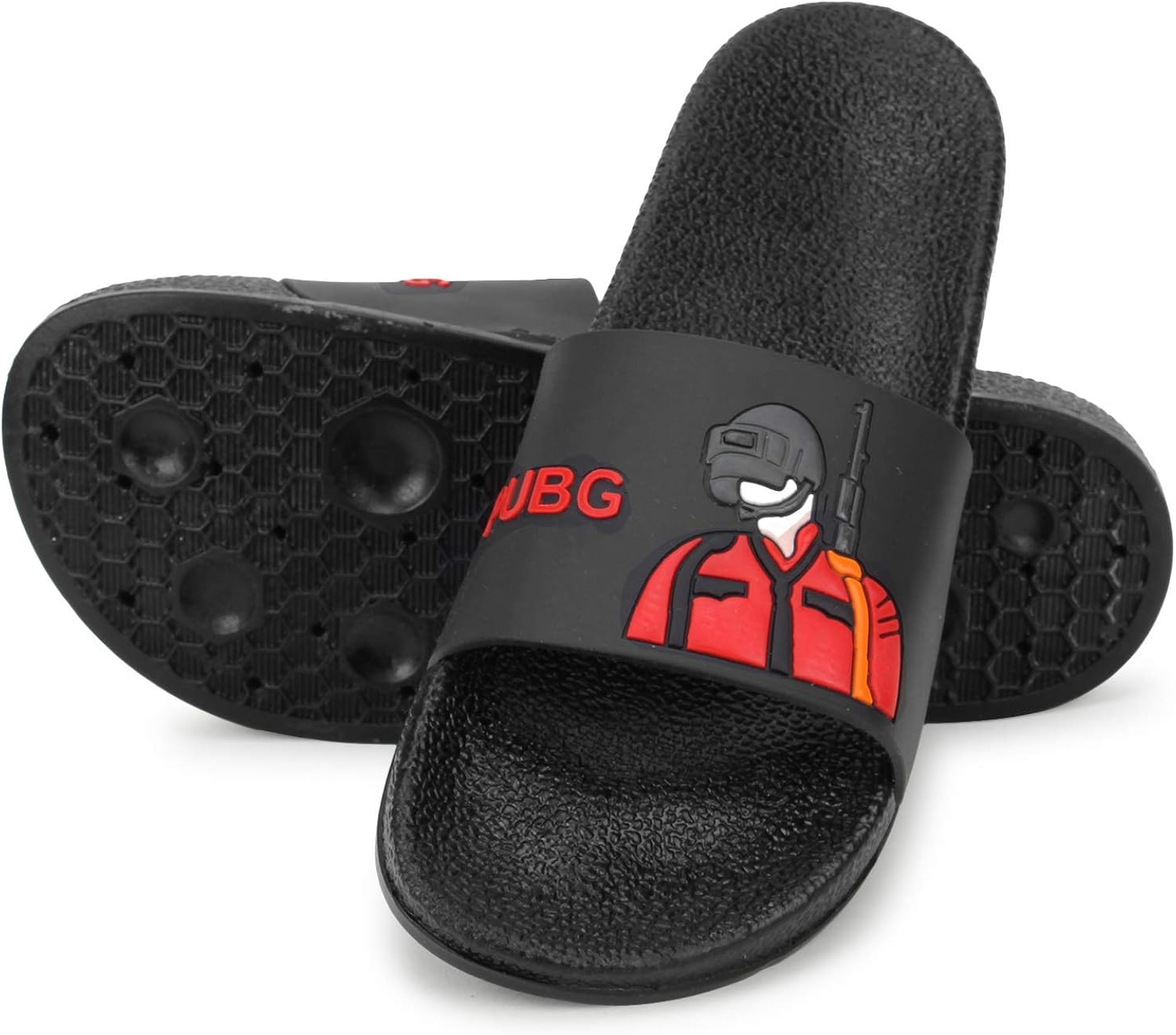 Amazon.com | Curewe Kerien PUBG Men Soft Comfortable Casual Flip Flop Red | Sandals