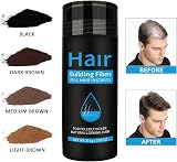 Pegciz Hair Building Fibers Black Refill Bag for Thickening All Hair Types view 8