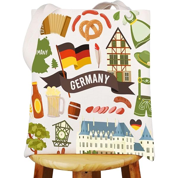 Make-up-Tasche "I'd Rather Be In Germany" – Deutschland-Design, 23,5x17 Cm, Canvas, Maschinenwaschbar
