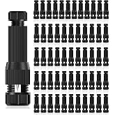 iCreating 56Pack Low Voltage Wire Connector, Landscape Lighting Connectors Waterproof for 14/2 Gauge Cable Landscape Wire Connectors Waterproof for Outdoor Path Lights Spotlights In-Ground Lights