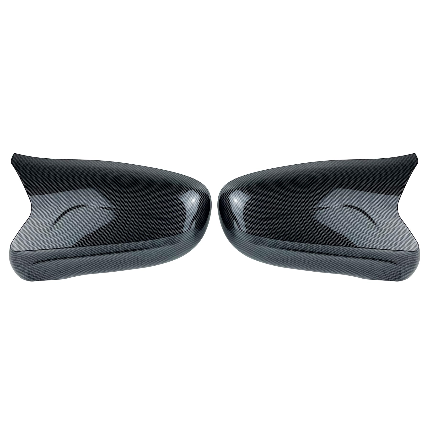 Photo 1 of Rearview Mirror Cover Cap Compatible with 2006-2012 Lexus IS IS250 IS350 IS Without Light (Carbon Fiber Look)