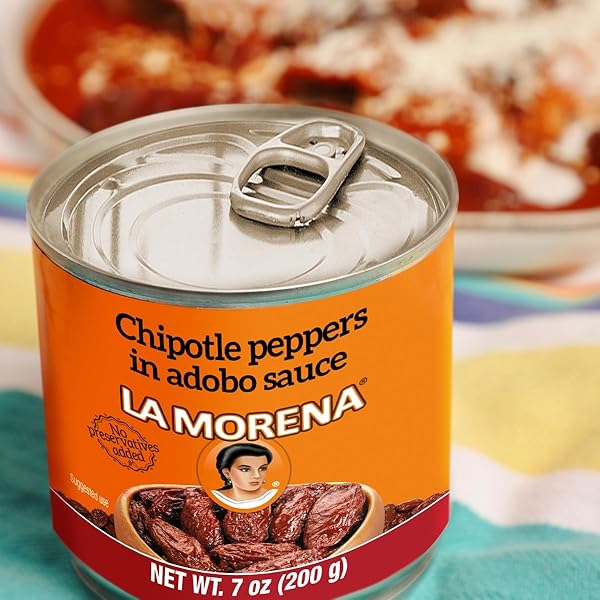 LA MORENA CHIPOTLE PEPPERS IN ADOBO SAUCE 7 OZ (PACKAGING MAY VARY)