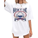LUKYCILD Oversized Baseball Shirt Women: Vintage Baseball Mom Shirts Baseball Season Graphic Tee Game Day Short Sleeve Tops