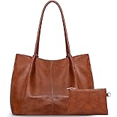 Large Tote Bag for Women Work Vegan Leather 16L Ladies Handbags Womens Big Purses Shoulder for Travel