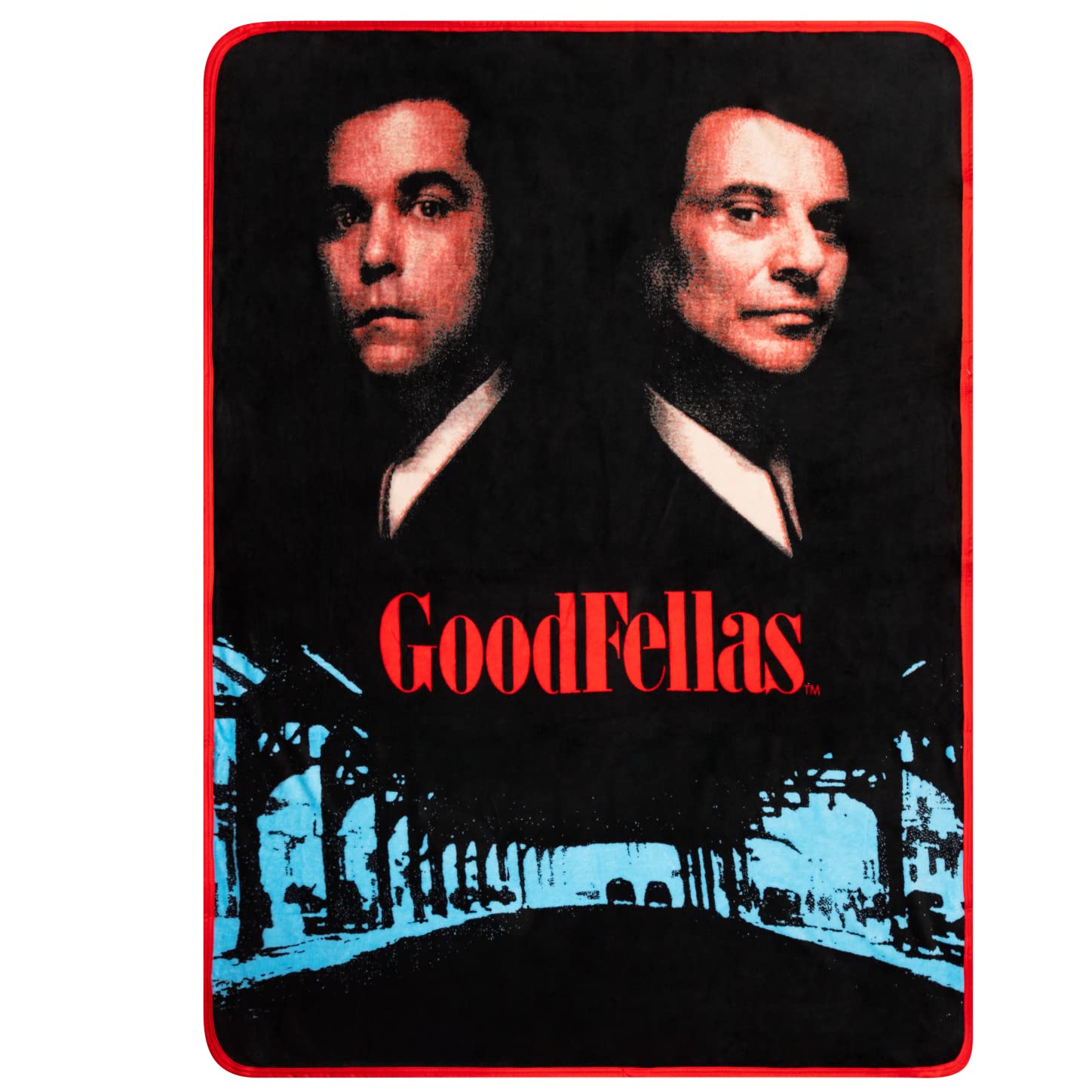 Franco Goodfellas Bedding Super Soft Micro Raschel Throw, 46 in x 60 in, (Official) WB Product Collectibles — image 1