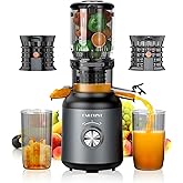 Cold Press Juicer, Juicer Machines with 4.2'' Large Feed Chute, Fit Whole Fruit and Vegetable Slow Juicer, 250W Masticating J