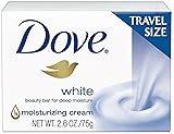 Dove White Travel Size Bar Soap With Moisturizing