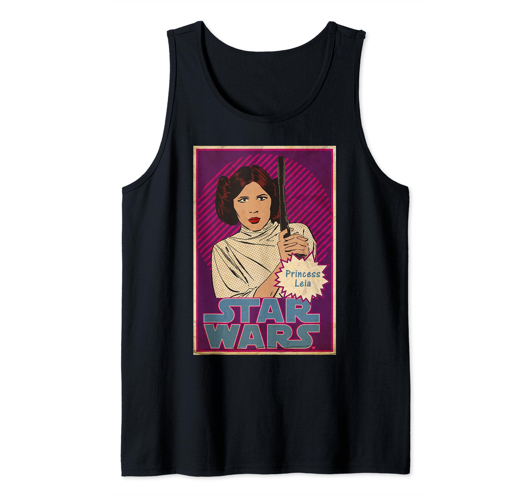 Star Wars Princess Leia Vintage Trading Card Tank Top
