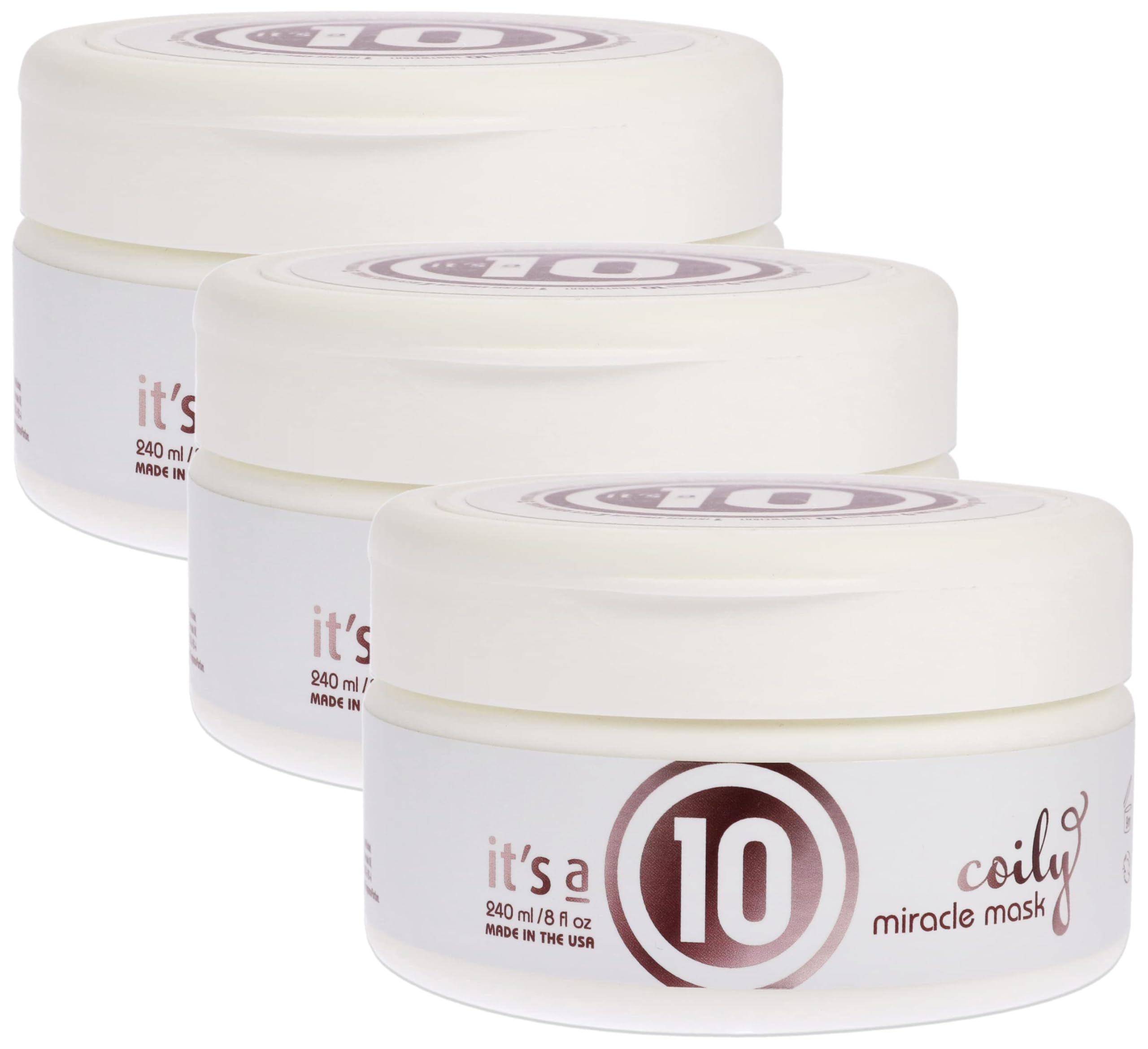 It’s a 10 Haircare Miracle Coily Mask, 8 oz. (Pack of 3)