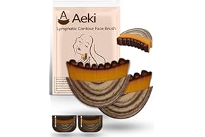 GENERIC Aeki Lymphatic Contour Face Brush,Aeki Facial Massage Brush,Aeki Lymphatic Face Brush.Ergonomic face Tool Relieve Fatigue (2PCS)