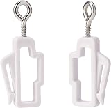 Merriway BH03997 Curtain Track Rail Stop End Pack of 2 view 1