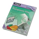 Write-On Transparency Film, Letter, Clear, 100/Box