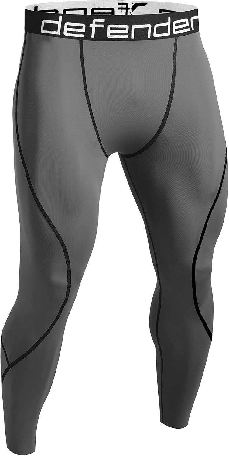 Defender Thermal Compression Pants Men Under Jerseys Legging Shorts