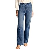 Astylish Women's Wide Leg Jeans High Waisted Stretchy Straight Leg Jeans Loose Trendy Denim Pants with Pocket