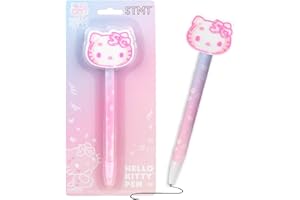 HORIZON GROUP USA Hello Kitty 50th Anniversary Pink Novelty Pen by STMT, Limited Edition Hello Kitty Pen, Cute School Supplies, Exclusive Sanrio Accessories, Kawaii Stationery, Sanrio Pens, Hello Kitty Merch