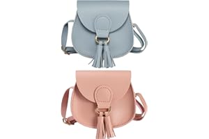 SOTOGO 2 Pieces Little Girls Purses Toddler Crossbody Purse Princess Purses Handbags Cute Girl Wallets Mini Shoulder Crossbody Bags for Kids
