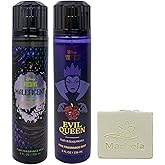 Bath & Body Works Disney Villains Collection Fragrance Mist Duo - Maleficent and Evil Queen - with a Natural Oats Bar Soap - Full Size