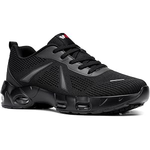 LARNMERN Men Non Slip Work Shoes Chef Kitchen Sole-Cushion Waterproof Slip Resistant Sneakers Food Service Zapatos Antidesliz