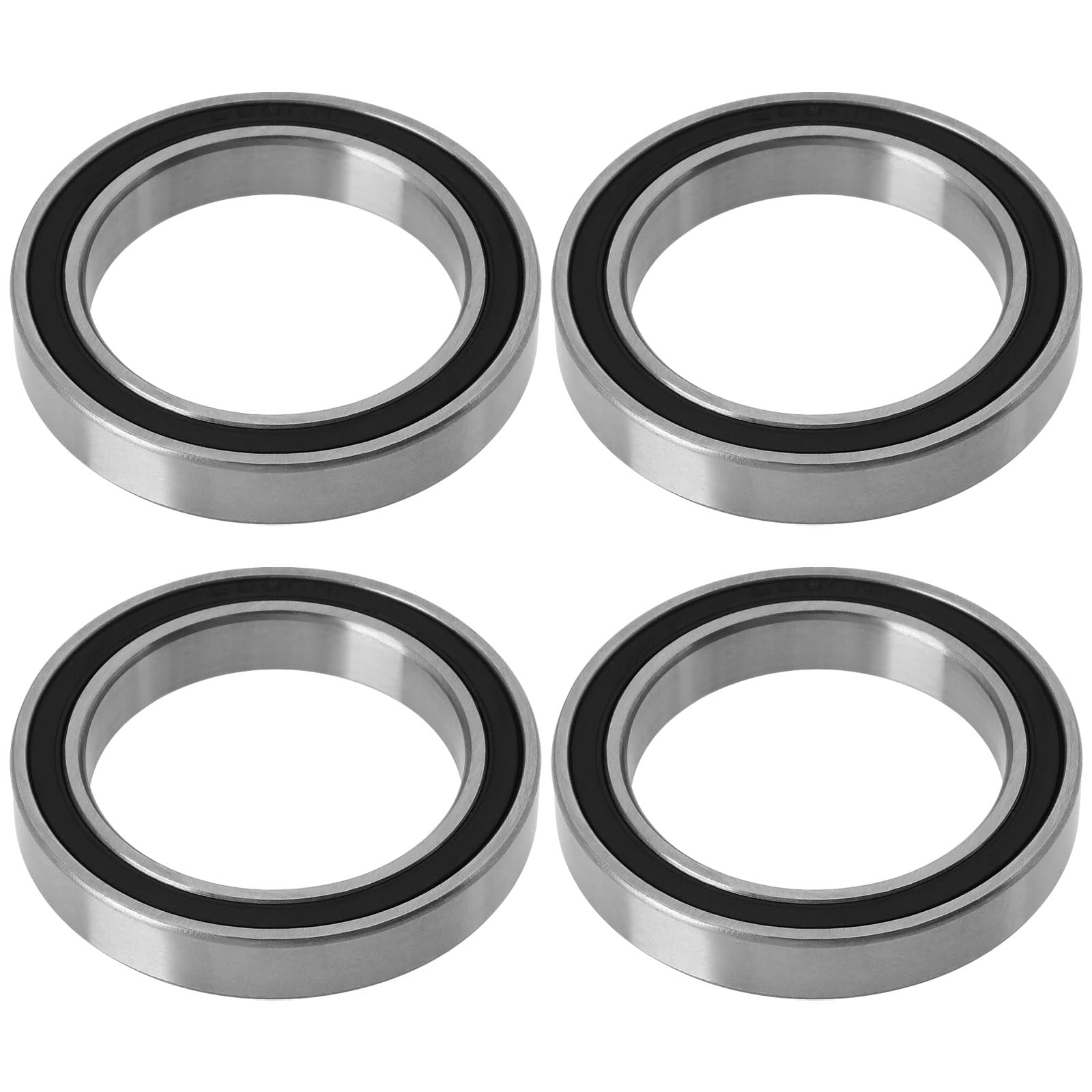EMSea 4PCS 6806-2RS Ball Bearings 30mm ID 42mm OD 7mm Thickness Double Sealed Rubber Bearings Compatible with Cannondale Compatible with BB30 Cranks