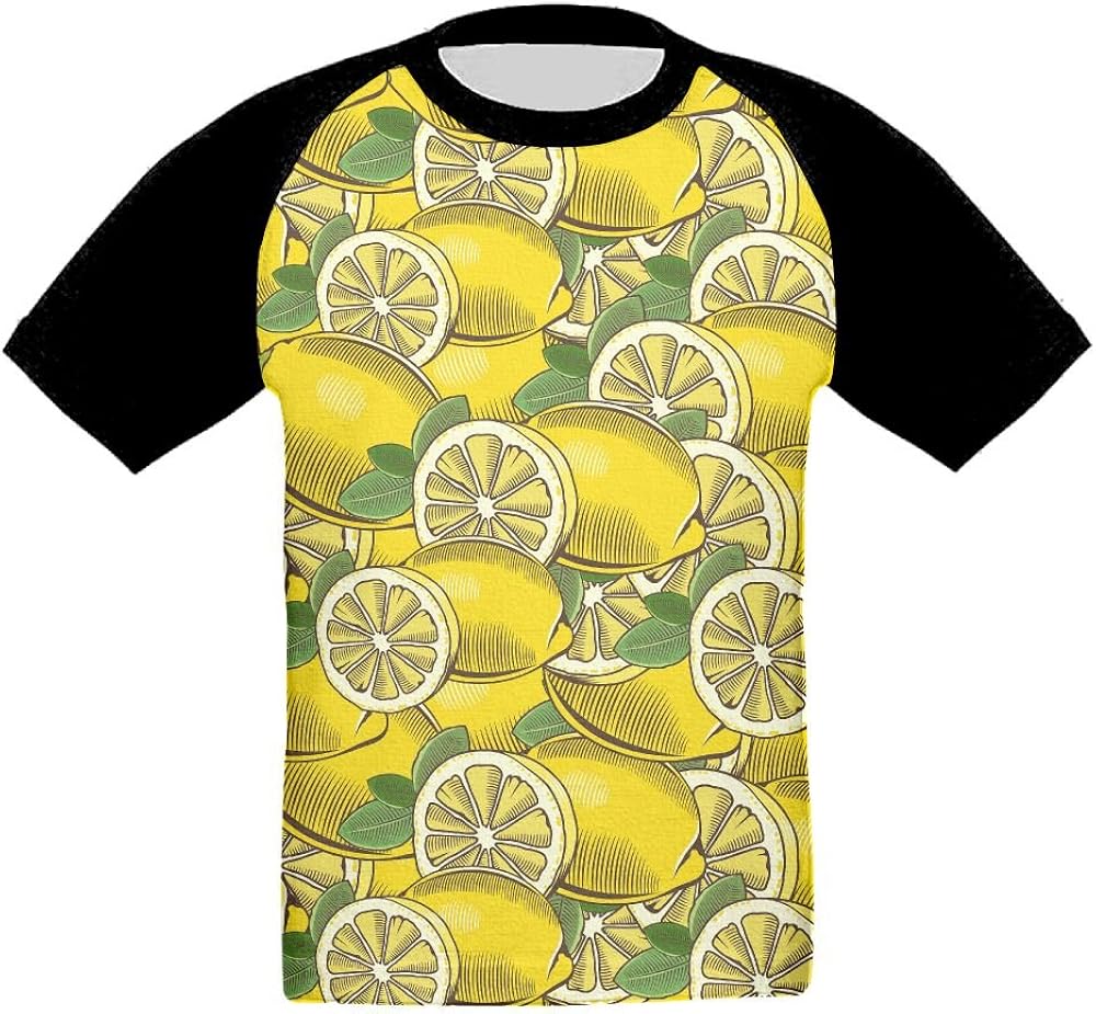 Lemon Little Boys' Crew Tee Toddler Kids Short Sleeve T