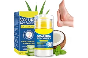 60% Urea Cream + 2% Salicylic Acid Foot Cream Stick - Cracked Heel Repair & Callus Remover for Dry Feet, Elbows & Knees, Non-