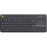 Logitech K400 Plus Wireless Touch TV Keyboard with Easy Media Control and Built-In Touchpad