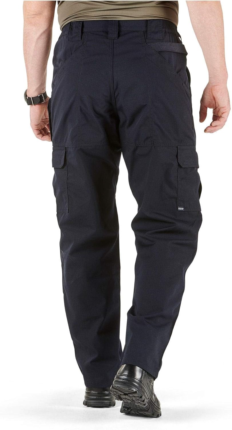 5.11 Tactical Men's Taclite Pro Lightweight Performance Pants, Cargo Pockets, Action Waistband, Dark Navy, 38W x 30L, Style 74273: Clothing