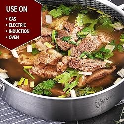 LOLYKITCH 6 QT Tri-Ply Stainless Steel Non-stick