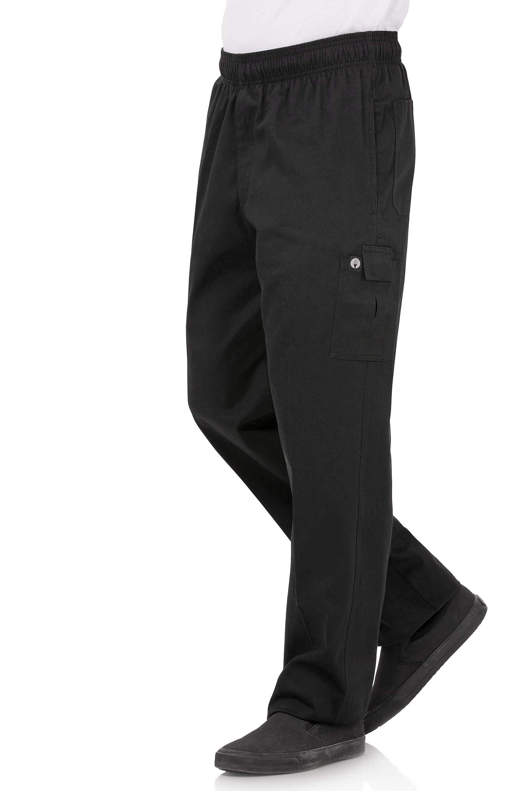 Chef Works Unisex Pc001-blk-2xl Trousers, Black, XXL UK