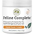 Wholistic Pet Organics Feline Complete Organic Pumpkin - 4 Oz - Multivitamin & Probiotic Powder for Cats - Natural Cat Food & Digestive Support