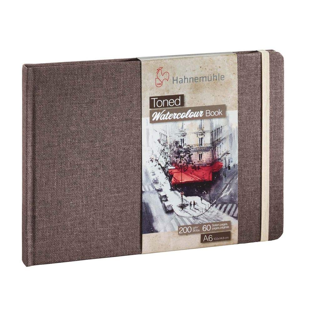 Hahnemuhle 10625180 Toned Watercolour Book, A6 Size, Beige, Pack of 10 — image 1