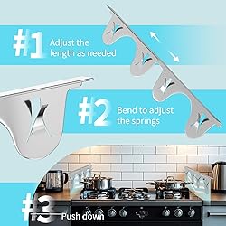 Stove Gap Covers Stainless Steel, 2 Pack, Stove Gap