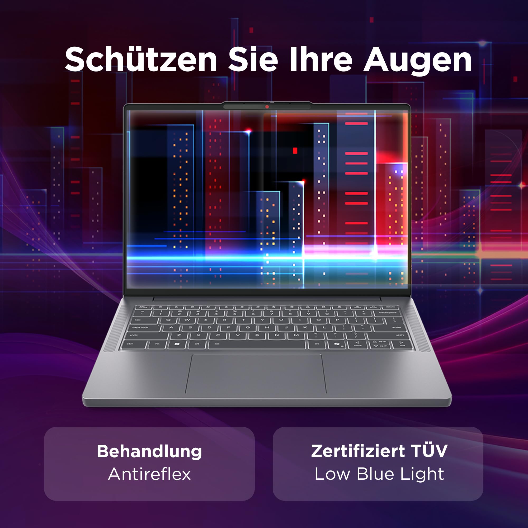 Lenovo IdeaPad Slim 3i Laptop | 14" WUXGA Display | Intel Core i5 13420H | 16GB RAM | 512GB SSD | Intel UHD Grafik | Win11 | QWERTZ | Luna Grau | 3 Monate Premium Care 7