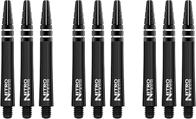 RED DRAGON Nitrotech Intermediate Stems Solid Black 9 Stems Pack