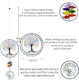 H&D Hyaline & Dora Crystal Rainbow Suncatcher Tree of Life Pendant view 3