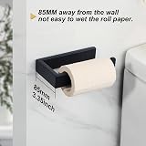 Sayayo SUS304 Stainless Steel Toilet Paper Holder Matte Black Square EGKN2211-B view 3