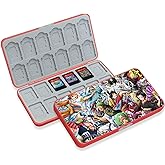 doepeBAE Switch Game Card Case Compatible with Nintendo Switch,Game Card Storage Holder,New Portable Thin Card Protection Case with 24 Game Card Slots and 24 TF Card Slots (A)
