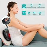 iKristin Back Neck Massager Pillow with Heat Shiatsu Kneading 3 Speeds view 2